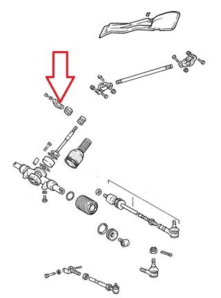 Couvercle de palier colonne direction