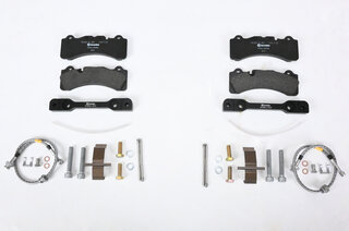 Brembo GT Sport Brake System - Front - 6 Piston - Drilled - 355 x 32 mm - Red Caliper