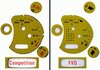 Gauge Faces speed yellow 997 Turbo Km/h, Tiptronic
