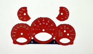 Fonds compteurs rouge indien 997 Turbo Km/h Tiptronic