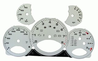 Zifferblattsatz Silber 997 Km/h, Tiptronic