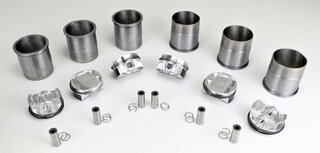 Cylindrée Mahle complète 3.8L Ø102mm - 996/997 turbo/GT2/997 GT2RS, taux compr .9,4 :1