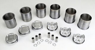 Cylindrée Mahle complète 3.8L Ø102mm - 996/997 turbo/GT2/997 GT2RS, taux compr .9,4 :1