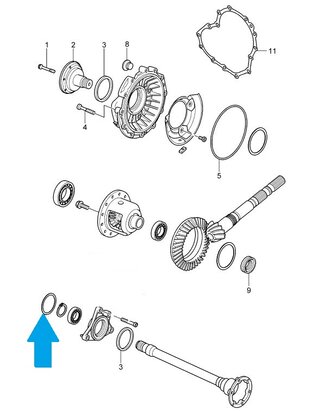 Runddichtring TIP-Getriebe 986/ 987/ 996