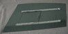 Vitre D macrolon 993 GT2 teintée vert avec coulisse pour porte de série
