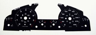 Fonds de compteurs  955/957 turbo km/h noir