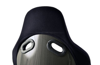 Baquet Pole Position carbone  tissus noir perlonvelours 5,1kg, ABE