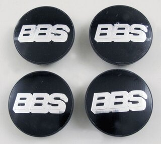 Nabendeckel Satz ( 4 Stck)  BBS CHR schwarz ( 76,5mm )