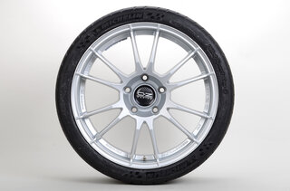 Wheelset OZ Ultraleggera HLT  Race Silver with Michelin Pilot Sport Cup 0, 8.5 + 11x 19/ 996 and 997