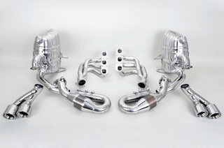 Abgasanlage 997 -08 "BROMBACHER" Edelstahl, 200Zeller 4x90mm Endrohre