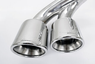 Abgasanlage 997 -08 "BROMBACHER" Edelstahl, 200Zeller 4x90mm Endrohre