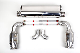 Silencieux sport "Brombacher" 997 Turbo avec catalysateurs sport (version export) 100er Cells