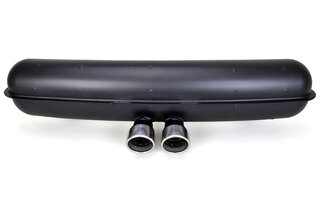 Schalldämpfer Sport  2xEingang.(2x Mittelausgang) 66-73  ohne TÜV (Stahl) 76mm Endrohre