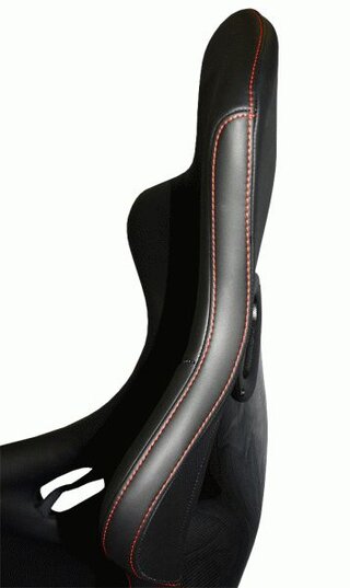 Pole Position  "Carbon" Sièges cuir noir , ABE