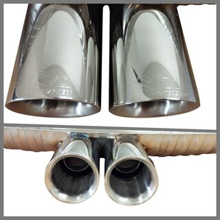Sport Muffler 986 Boxster / S  2000-04 - Brombacher Edition - Street Version - TÜV  - Dual 3.5" Tips