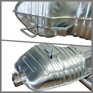 Sport Muffler 986 Boxster / S  2000-04 - Brombacher Edition - Street Version - TÜV  - Dual 3.5" Tips