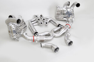Abgasanlage "70mm GT" 996 GT3 MK2 , 200Zeller, 2x90mm Endrohr, Export