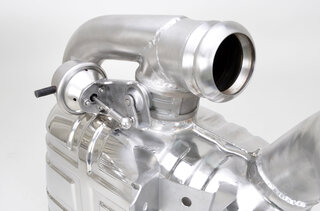 996 GT3 Export Mufflers with sound switch "Brombacher" OEM-Look (Mk 1 & Mk2)