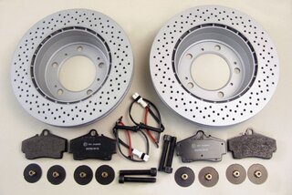 Rear Brake Service Kit  Boxster S + Spyder + GTS / Cayman S + R + GTS