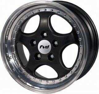 Jeu de roues look 3 parties Cup Design noir (8,5+9,5 x18ET52) argent Michelin Pilot Sport 225/40-265