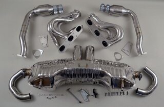 Sport Exhaust System 987.1 Cayman / S - Brombacher Edition - 200 Cell - Dual 3.5" Tips - Under Axle