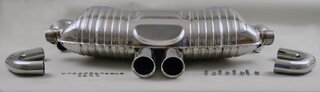 Sport Exhaust System 987.1 Cayman / S - Brombacher Edition - 200 Cell - Dual 3.5" Tips - Under Axle