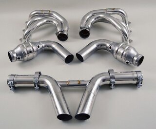 Exhaust System 997.1 GT3/RS + 997.2 GT3/RS - Brombacher - Super Sound - 200 Cell HF Cats + RSR Tips