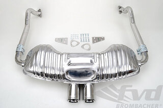 Schalldämpfer "Brombacher"  987 Boxster Endrohr 2x90mm, TÜV