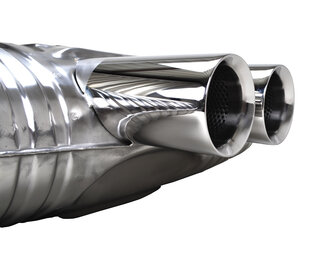 Schalldämpfer "Brombacher"  987 Boxster Endrohr 2x90mm, TÜV
