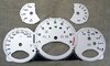 Jeu fonds de compteurs argent en mp/h997 GT3 RS boite manuelle, version européenne