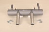 Sport Exhaust, Painted Stainless Steel, Straight Polished Twin Tail Pipes 356 A/b/c