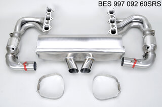 Ligne éch."Brombacher" 997GT3/RS (spagettis, cata 200 cel.,silencieux central, sorties style RSR)