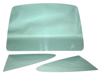 Rear & Quarter Polycarbonate Lightweight Window Set 964 / 993 Coupe - 3 mm - Green - For OEM Seals