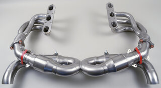 Abgasanlage RACE 997, Edelstahl, Katleerrohre, Endrohre