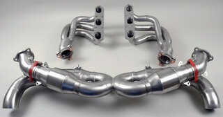 Abgasanlage RACE 997, Edelstahl, Katleerrohre, Endrohre