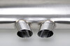 Race Center Muffler + Elbows 997.1 GT3 Cup / Cup S - Stainless Steel - Dual 3" (76 mm) Slash Cut Tip