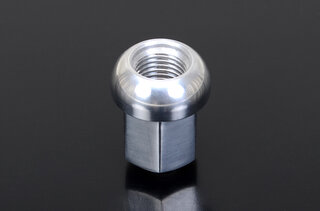 Jeu d'écrous de roue en aluminium finition chromée  (20 pièces)