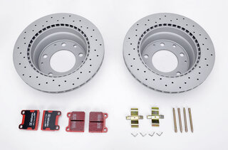 Bremsenservice-Kit komplett - HA 911 69-83 Sport (mit gelochten Bremsscheiben+EBC "Redstuff" )