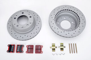 Bremsenservice-Kit komplett - HA 911 69-83 Sport (mit gelochten Bremsscheiben+EBC "Redstuff" )