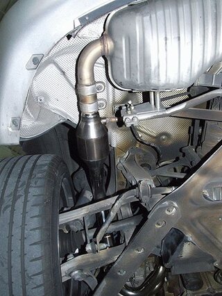 Long Tube Sport Header Set 987.1 Cayman / Boxster - For Brombacher Muffler - 200 Cell HJS HF Cats