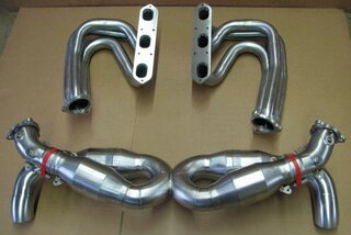 Exhaust System Race 997 Catalytic 200cell sport, Stainless Steel, with Tips