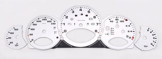 FVD Brombacher Instrument Face Set 997.2 - Silver - PDK - KPH - 330 KPH