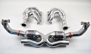 Long Tube Sport Header and Cat Set 997.2 - Brombacher Edition - With 200 Cell HF Sport Catalytics