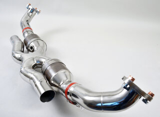 Long Tube Sport Header and Cat Set 997.2 - Brombacher Edition - With 200 Cell HF Sport Catalytics