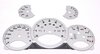 Fonds compteurs argent 997-2 Turbo PDK Km/h