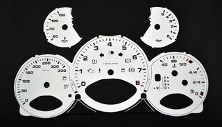 FVD Brombacher Instrument Face Set 997.2 - White - PDK -  KPH - 330 KPH