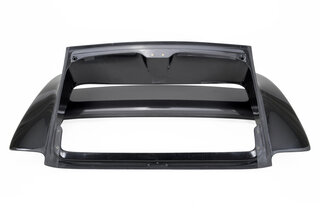 Rear Deck Lid Spoiler 993 - 993 GT2 Style - GRP - With Polished Carbon Wing (adjustable) - OEM