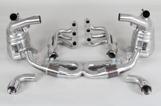 Sport Exhaust System 996.1 - Brombacher Edition - 200 Cell HF Sport Cats - Round 3.5" (90 mm) Tips