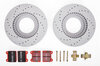 Bremsenservice-Kit komplett - VA SPORT 911 69-83 ( gelochte Bremsscheiben+EBC "Redstuff" )