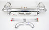Silencieux sport "Brombacher" 997.2 turbo, à clapets avec cata.sport 200 cellules (export) inox